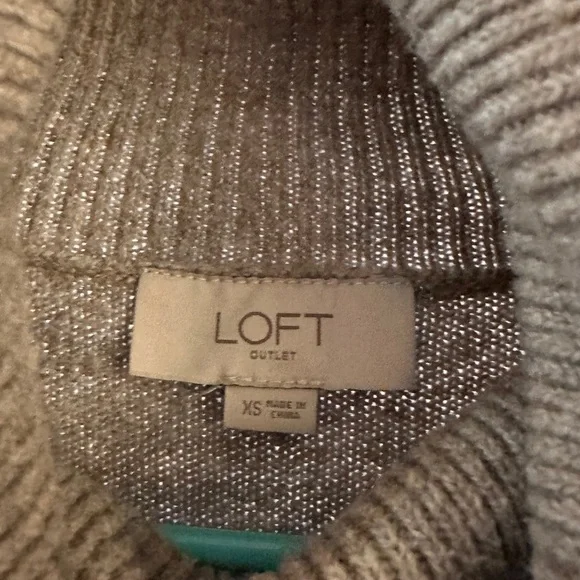 LOFT Tan Cowl Neck Sweater - Picture 5 of 6